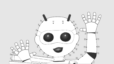 Punkt-zu-Punkt-Bild Roboter